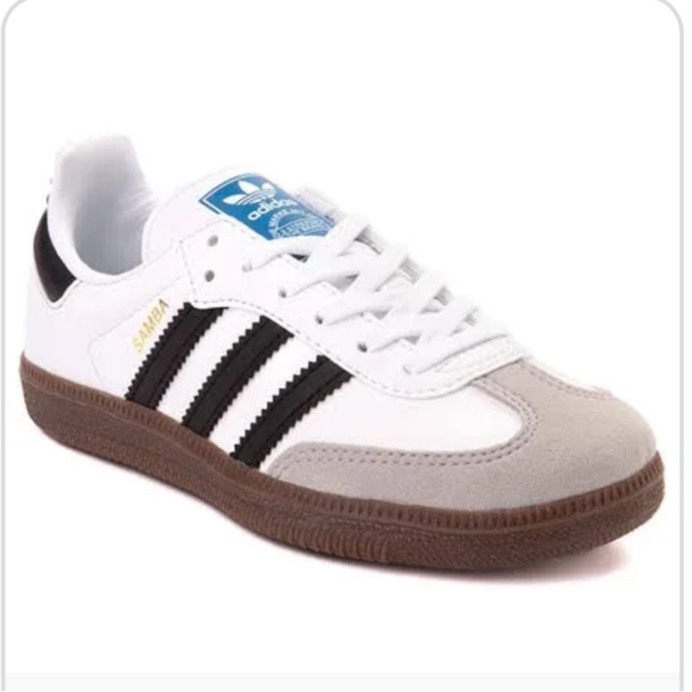 Adidas Samba White and Black Trainers